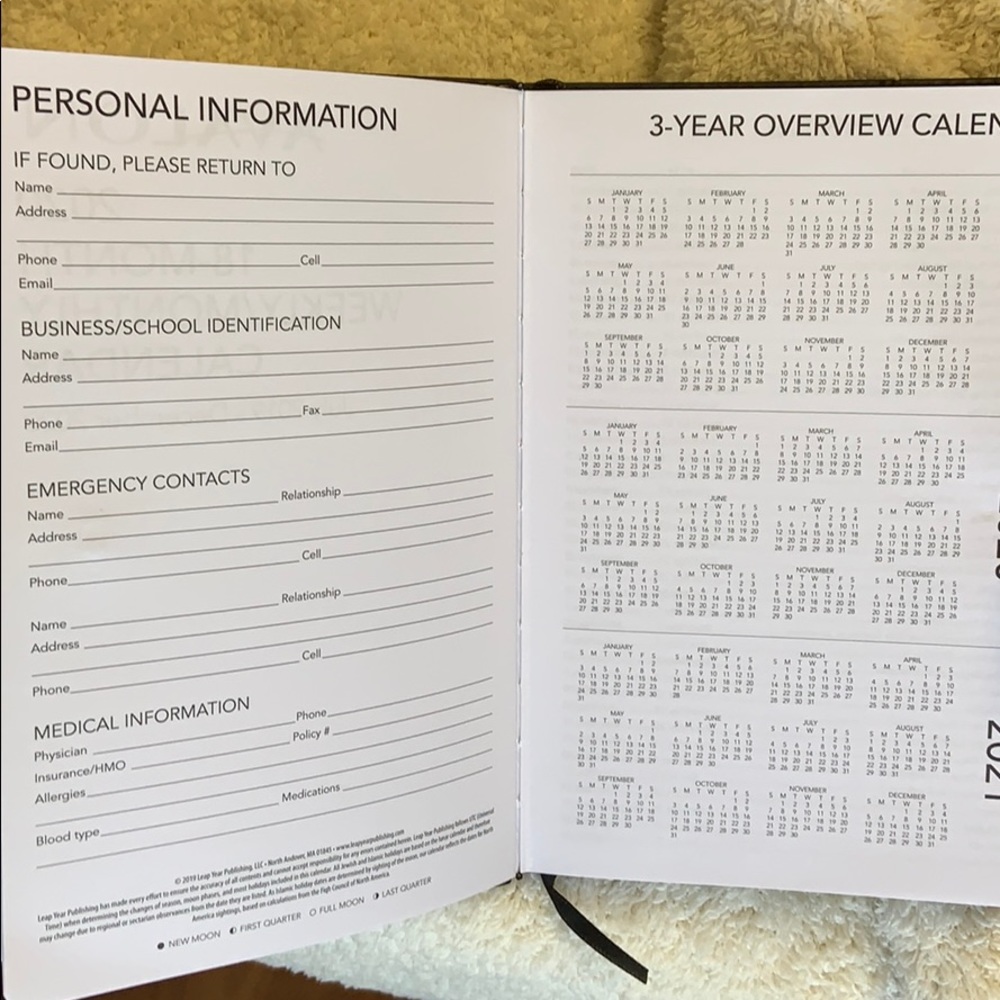 Brand New Avalon 2020 Planner Magnetic Closure - Picture 4 of 8